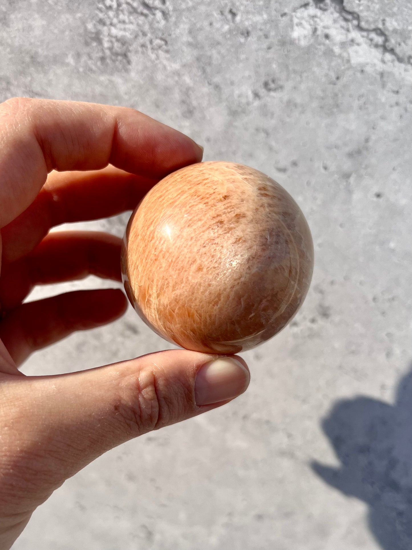 Peach Moonstone Sphere C