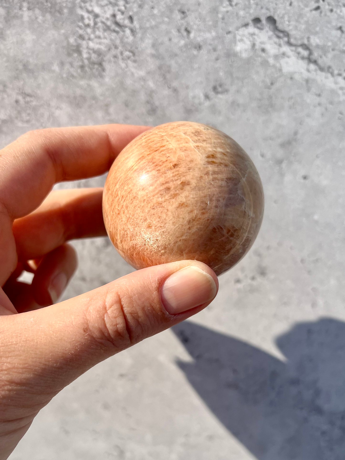 Peach Moonstone Sphere C