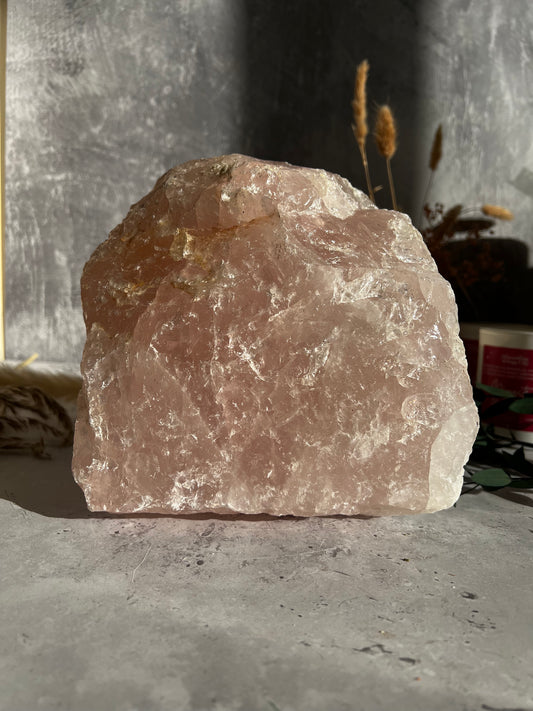 Large Rose Quartz Statement Crystal B