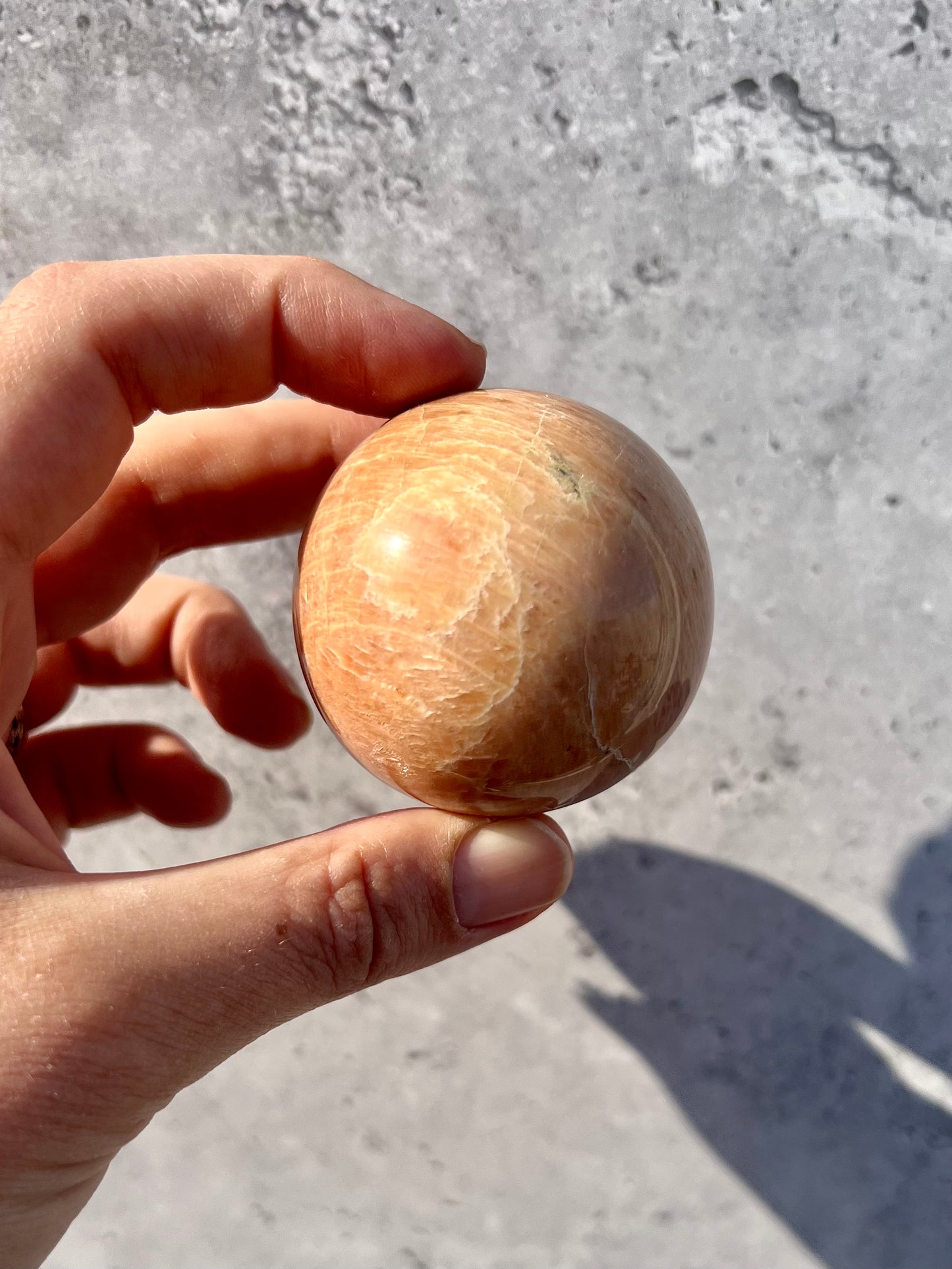 Peach Moonstone Sphere C