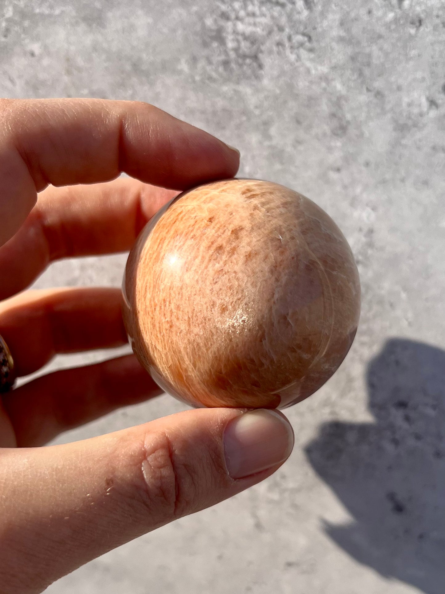 Peach Moonstone Sphere C