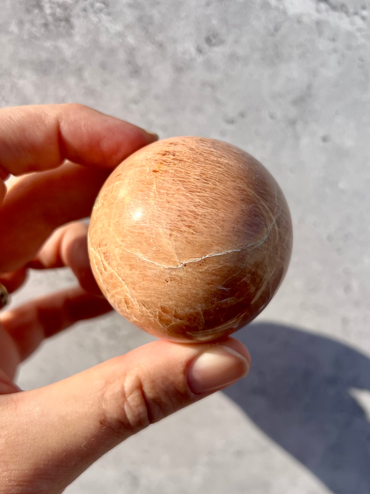 Peach Moonstone Sphere C