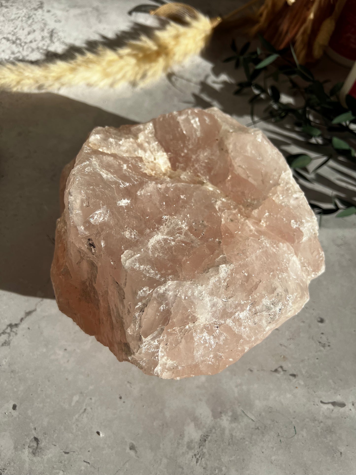 Large Rose Quartz Statement Crystal B