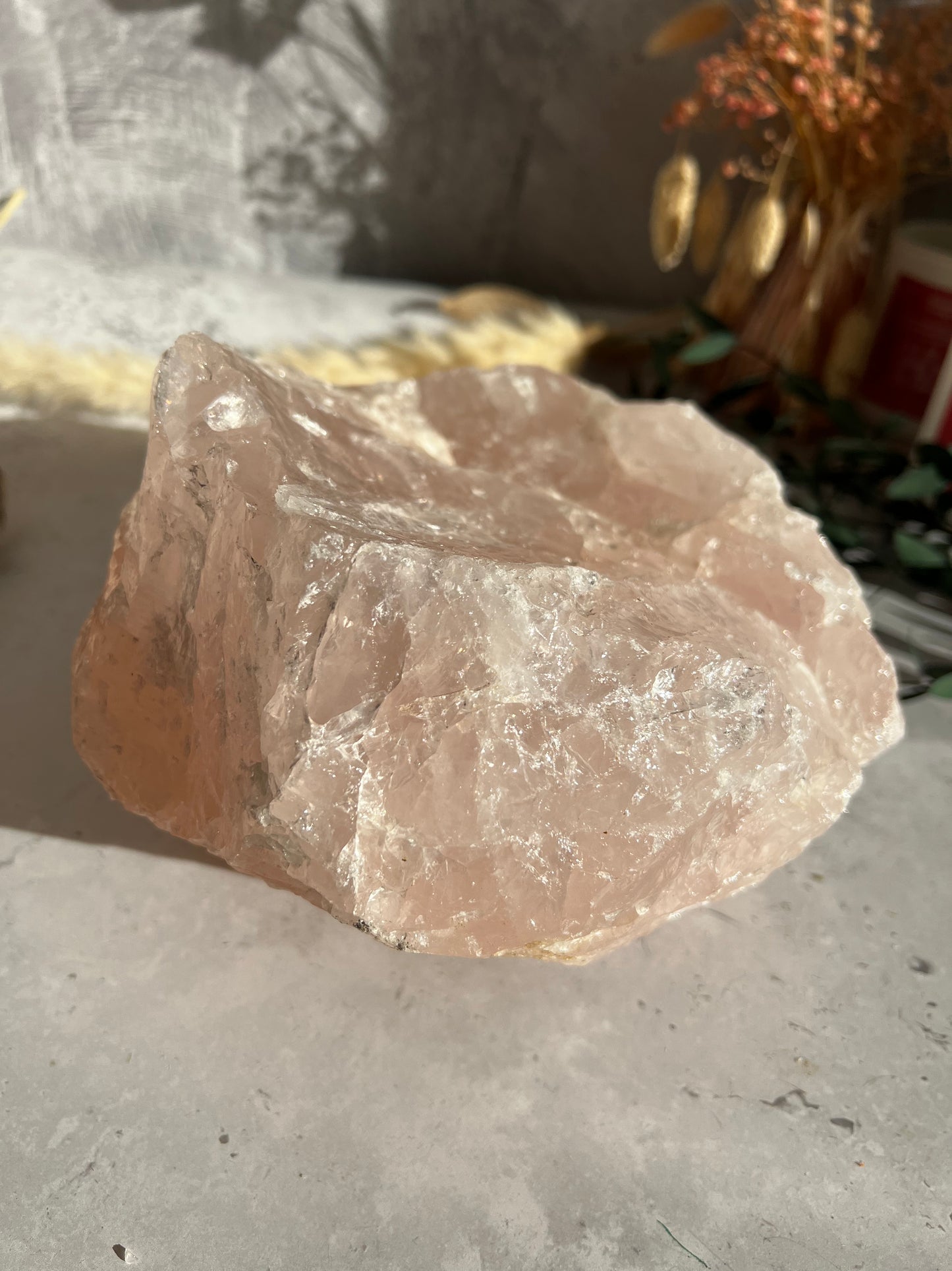 Large Rose Quartz Statement Crystal B